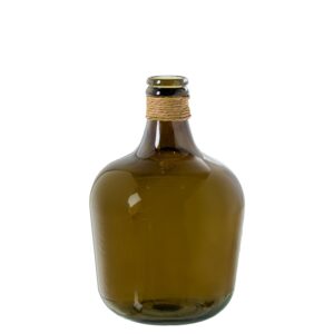 JARRÓN VIDRIO RECICLADO 43CM MRANSPARENTE C/ENEA