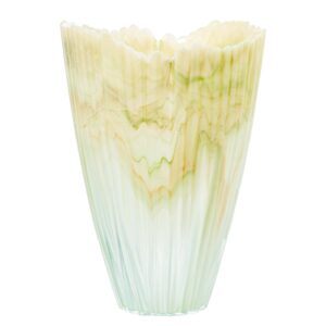 JARRÓN CRISTAL 30CM CREMA