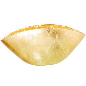 JARRÓN CRISTAL 17CM DORADO