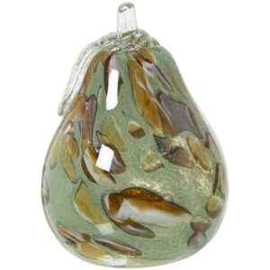 FIGURA PERA CRISTAL VERDE TIERERRA