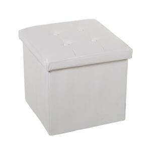 PUF PLEGABLE POLIPIEL BLANCO A