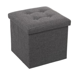 PUF PLEGABLE POLIESTER GRIS OSLMACENAJE
