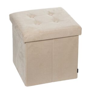 PUF PLEGABLE POLIÉSTER BEIGE GFELPA ALMACENAJE