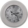 RELOJ PARED MELAMINA BLANCO, PPEJO, PILA 1XAA NO INCLUIDA