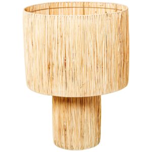 LÁMPARA SOBREMESA RATÁN NATURAL, 1XE27 MAX40W, CABLE:250CM