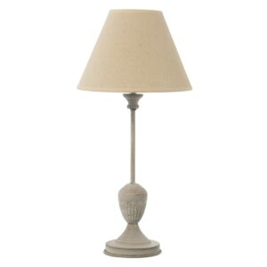 LÁMPARA SOBREMESA METAL DECAPÉX15CM MADERA NOGAL