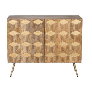 MUEBLE ENTRADA MADERA MANGO C/UERTAS