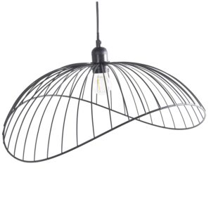 LÁMPARA TECHO METAL NEGRO +911197, 1XE27 MAX40W NO INCLUIDA