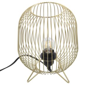 LÁMPARA SOBREMESA METAL DORADO1XE27 MAX40W NO INCLUIDA