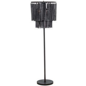 LÁMPARA PIE HIERRO/MADERA +394O/MADERA, 1XE27 MAX.25W NO INC
