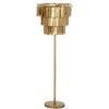 LÁMPARA PIE LÁMINAS DE HIERROO DORADO, 1XE27 MAX.25W NO INC