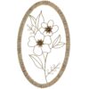 ADORNO PARED METAL FLORES