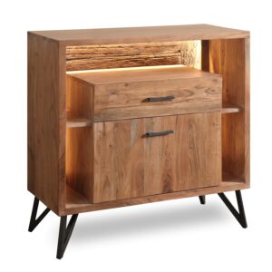 MUEBLE ENTRADA MADERA ACACIA CNTO DE FORMA NATURAL