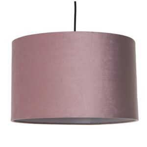 LAMPARA TECHO METAL PANTALLATERCIOPELO GRIS, 1XE27, MAX.40