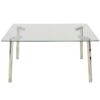 MESA COMEDOR METAL/CRISTAL+909975+90976 (PATAS:DM+PAPEL)