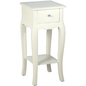 MESA TELEFONERA C/CAJÓN MADERA PLATA