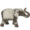 FIGURA ELEFANTE RESINA PLATEAD