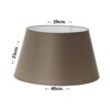 PANTALLA REDONDA 40X29X23 CM(PERCAL)