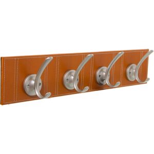 PERCHERO PARED POLIPIEL MARRÓNSTADO C/4 GANCHOS METAL