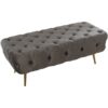 BANQUETA PIE DE CAMA MADERA/MECREMA