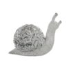 FIGURA CARACOL RESINA PLATEADAA