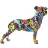 FIGURA PERRO RESINA GRAFITI MU