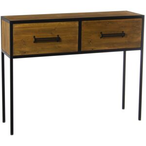 MESA DE ENTRADA MADERA METAL CS