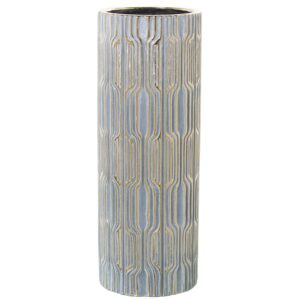JARRÓN PORCELANA GRIS/ORODO