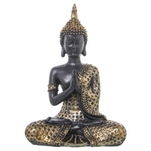 FIGURA RESINA BUDA DORADO/MARRON