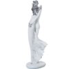 FIGURA RESINA PAREJA ABRAZO BLLANCA/PLATEADA